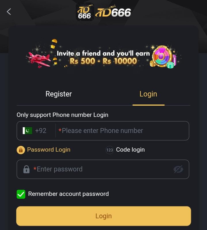 TD666 Login