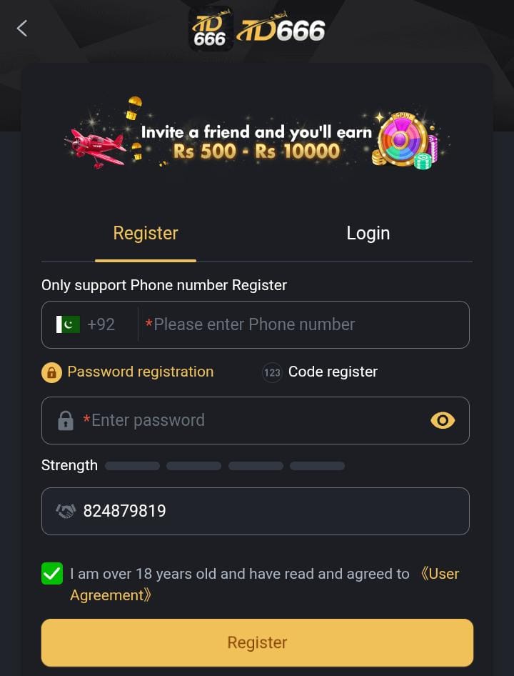 TD666 Registration